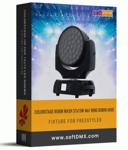 Fixtura COLORSTAGE ROBIN WASH 37x15W 4in1 RING ROBIN 600X