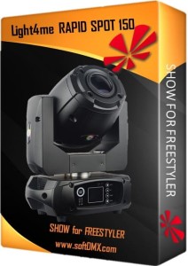 Gotowe Show 4x Light4me RAPID SPOT 150 na RAMPĘ