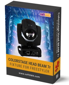 Fixtura Colorstage HEAD BEAM 7r