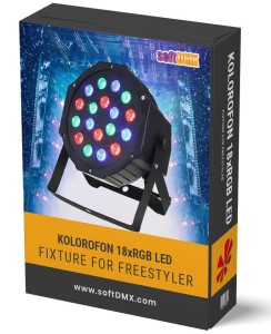 Fixtura KOLOROFON 18xRGB LED
