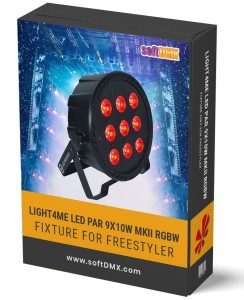 Fixtura LIGHT4ME LED PAR 9X10W MKII RGBW
