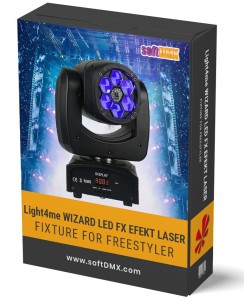 Fixtura LIGHT4ME WIZARD LED FX EFEKT LASER