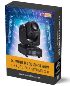 Fixtura DJ WORLD LED SPOT 60W LIGHTING MyDMX 3.0