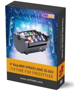 Fixtura U ' King ZQ-B20 MINI 60W Spider Light