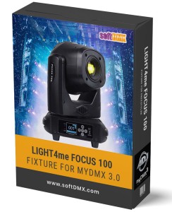 Fixtura Light4me FOCUS 100 SPOT PRYZMA MyDMX 3.0/ MyDMX GO!