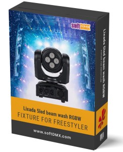 Fixtura Lixada 5 Led Beam Wash RGBW