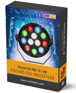 Fixtura Fractal LED PAR 12 x 3W