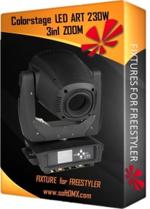Fixtura Colorstage LED ART 230W 3in1 ZOOM 