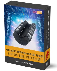 Fixtura HYULIGHTS MOVING HEAD LED SPIDER