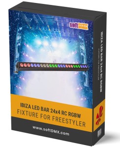 Fixtura Ibiza LED BAR 24x4 RC RGBW (PAKIET)