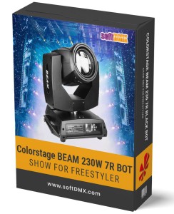 Gotowe Show dla 4x Colorstage BEAM 230W 7R BLACK BOT na TOWERY