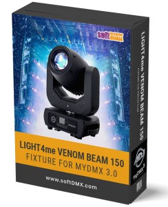 Fixtura Light4me Venom BEAM 150 MyDMX 3.0 