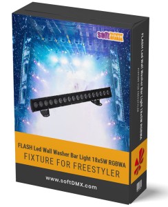 Fixtura Flash Led Wall Washer Bar Light 18x5W RGBWA 