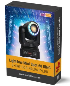 Gotowe Show dla 4szt Light4me MINI LED GOBO SPOT 60 RING RAMPA 