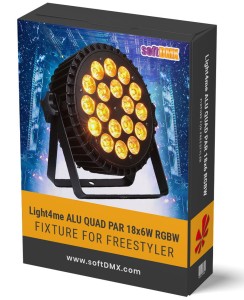 Fixtura Light4me ALU QUAD PAR 18x6W RGBW
