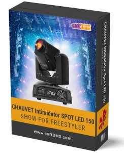 Gotowe Show dla 4x CHAUVET INTIMIDATOR SPOT LED 150 na RAMPĘ