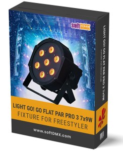 Fixtura Light GO! GO FLAT PAR PRO 3 7x9W