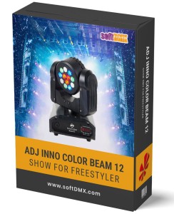 Gotowe Show dla 4szt American DJ INNO COLOR BEAM 12 NA RAMPĘ