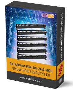 GOTOWE SHOW dla 6x  Light4me Pixel Bar 24x3  MK III