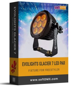 Fixtura Evolights GLACIER 7 LED PAR