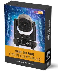 Fixtura SPOT 150 RING MyDMX 3.0 / MyDMX Go! / Light Rider