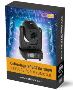 Fixtura COLORSTAGE SPECTRA 100W MyDMX 3.0 / MyDMX Go! / Light Rider