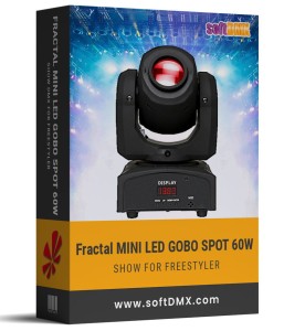 Gotowe Show dla 4szt Fractal MINI LED GOBO SPOT 60 TOWERY