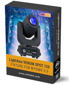 Fixtura Light4me VENOM SPOT 150 MyDMX 3.0