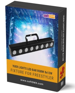Fixtura YUER LIGHTS LED BAR 8x12W