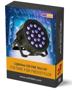 Fixtura Light4me LED PAR 18x3 UV