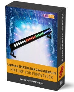 Fixtura Light4me SPECTRA BAR 24x6W RGBWA-UV (PAKIET FIXTUR)