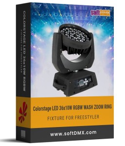 Fixtura Colorstage 36x10W RGBW WASH ZOOM RING (pakiet fixtur)