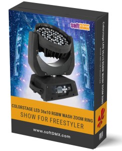 Gotowe Show dla 4x Colorstage LED 36x10 RGBW WASH ZOOM RING