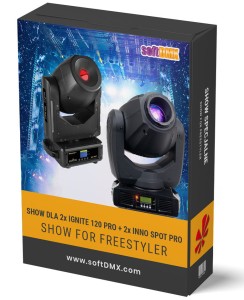 Gotowe Show dla zestawu 2x ADJ INNO SPOT PRO + 2x BEAMZ IGNITE 120