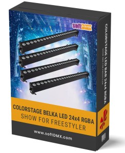 GOTOWE SHOW 4x COLORSTAGE LED Bar 24x4 RGBA