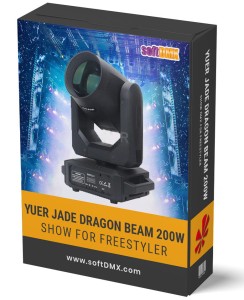 Gotowe Show dla 4x YUER JADE DRAGON BEAM 200W na TOWERY