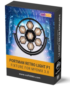 Fixtura PORTMAN RETRO LIGHT P1 MyDMX 3.0 / MyDMX Go! / Light Rider
