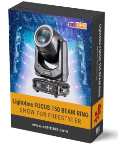 Gotowe Show dla 4x Light4me FOCUS 150 BEAM RING na TOWERY
