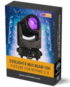 Fixtura EVOLIGHTS NEO BEAM 100 MyDMX 3.0 / MyDMX GO!