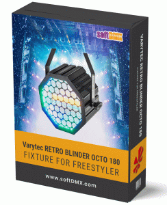 Fixtura VARYTEC RETRO BLINDER OCTO 180 (Pakiet Fixtur) 