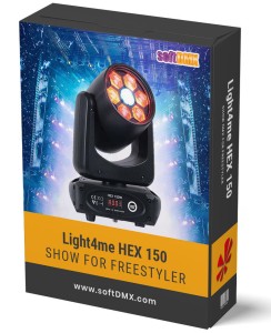 Gotowe Show dla 4x Light4me HEX 150
