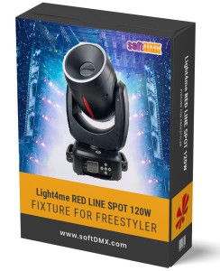 Fixtura Light4me RED LINE SPOT 120 W