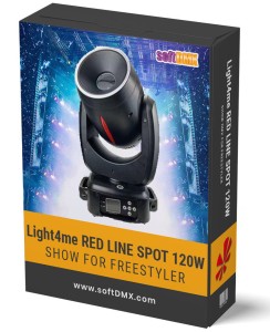 Gotowe Show dla 4x Light4me RED LINE SPOT 120W na TOWERY