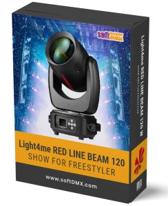 Gotowe Show dla 4x Light4me RED LINE BEAM 120W na TOWERY