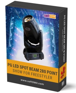 Gotowe Show dla 4x PG LED SPOT BEAM 280 na TOWERY