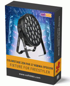 Fixtura COLORSTAGE ZEN PAR 27 RGBWA CPSO29R (PAKIET FIXTUR)