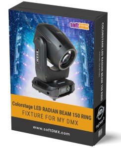 Fixtura COLORSTAGE LED RADIAN BEAM 150 RING MyDMX / MyDMX Go!