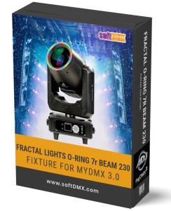 Fixtura FRACTAL O-RING 7R BEAM 230 MyDMX / MyDMX Go!
