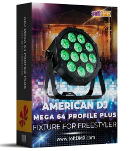 Fixtura American Dj  MEGA 64 PROFILE PLUS / MEGA TRIPAR PROFILE PLUS