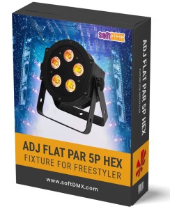 Fixtura American Dj FLAT PAR 5P HEX (PAKIET FIXTUR)